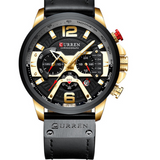 CURREN Large-Dial Quartz Watch