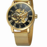 Skeleton Mesh Mechanical Watch