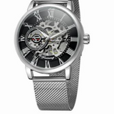 Skeleton Mesh Mechanical Watch