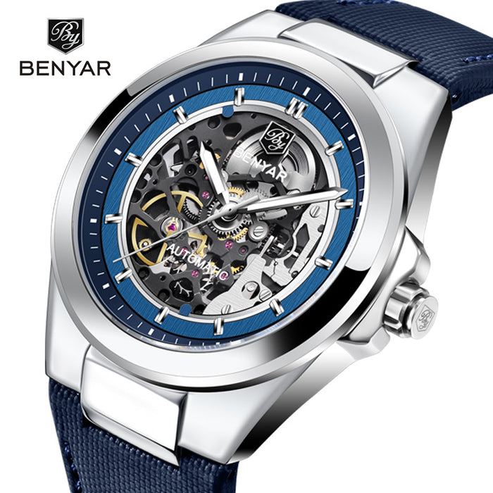 BENYAR BY-5207M Skeleton Automatic Watch