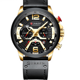 CURREN Large-Dial Quartz Watch