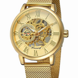 Skeleton Mesh Mechanical Watch