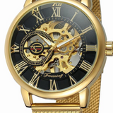 Skeleton Mesh Mechanical Watch