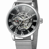 Skeleton Mesh Mechanical Watch