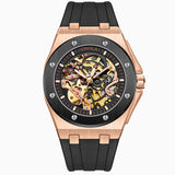 ONOLA Silicone-Strap Automatic Watch