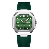 Octagonal Calendar Quartz Watch