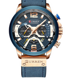 CURREN Large-Dial Quartz Watch