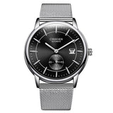 Classic Automatic Leather-Strap Watch