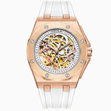 ONOLA Silicone-Strap Automatic Watch