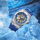 ONOLA Silicone-Strap Automatic Watch