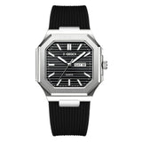 Octagonal Calendar Quartz Watch