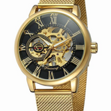 Skeleton Mesh Mechanical Watch