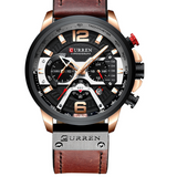 CURREN Large-Dial Quartz Watch