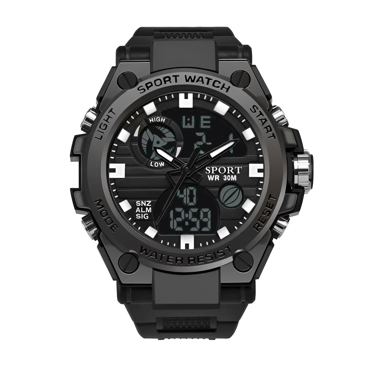 Analogue-Digital Sports Watch