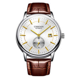 Classic Automatic Leather-Strap Watch