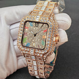 Embellished Square Quartz Watch