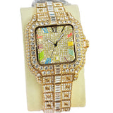 Embellished Square Quartz Watch