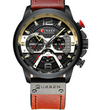 CURREN Large-Dial Quartz Watch