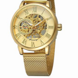 Skeleton Mesh Mechanical Watch