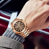 Rose-Tone Square Automatic Watch — 40 mm