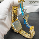 Embellished Square Quartz Watch