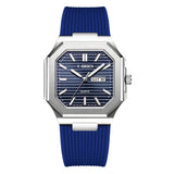 Octagonal Calendar Quartz Watch