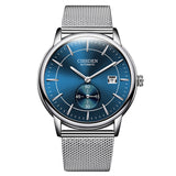 Classic Automatic Leather-Strap Watch