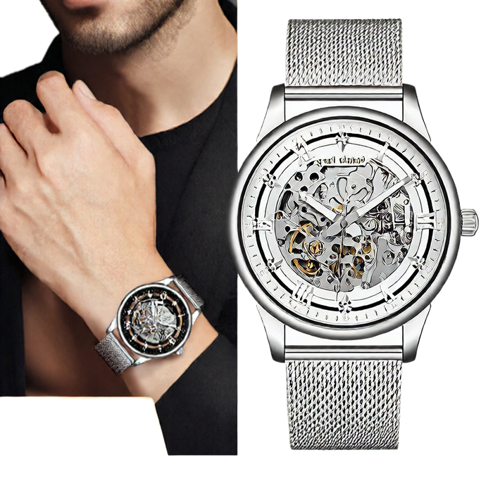 Skeleton Mesh Automatic Watch — 42 mm