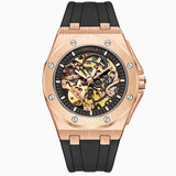 ONOLA Silicone-Strap Automatic Watch