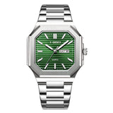 Octagonal Calendar Quartz Watch