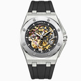 ONOLA Silicone-Strap Automatic Watch