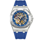 ONOLA Silicone-Strap Automatic Watch