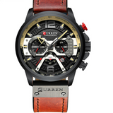 CURREN Large-Dial Quartz Watch