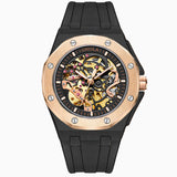 ONOLA Silicone-Strap Automatic Watch