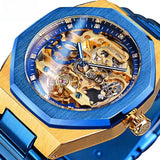 Octagonal Skeleton Automatic Watch — 40 mm