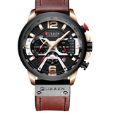 CURREN Large-Dial Quartz Watch