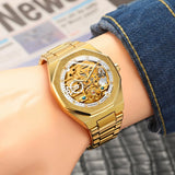 Octagonal Skeleton Automatic Watch — 40 mm
